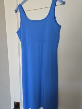 Columbia Sportswear PFG Fishing Sapphire Blue Sleeveless Mini Dress - Scoop Neck